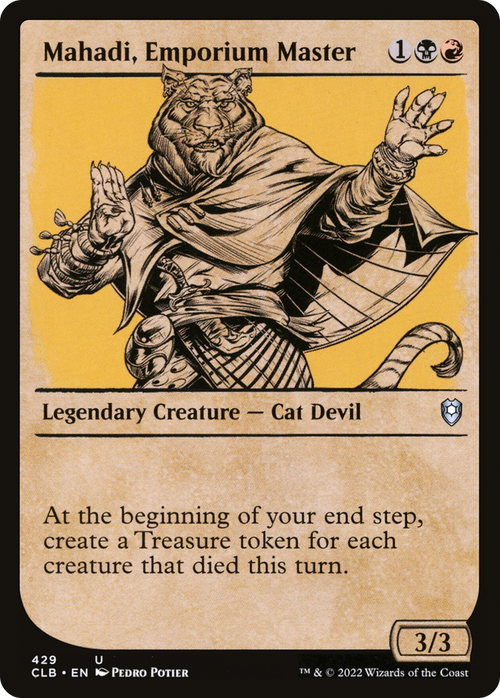 Mahadi, Emporium Master (Showcase) (CLB-429) - Commander Legends: Battle for Baldur's Gate: (Showcase)