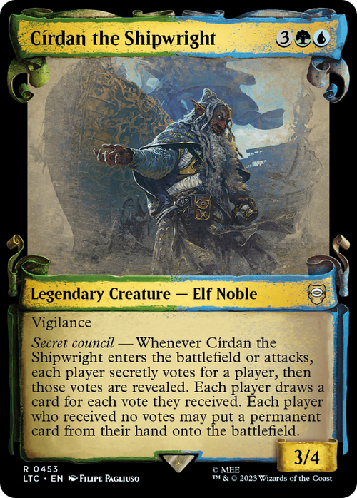 Cirdan the Shipwright (Showcase Scrolls) (LTC-453) - Tales of Middle-earth Commander: (Showcase) Foil