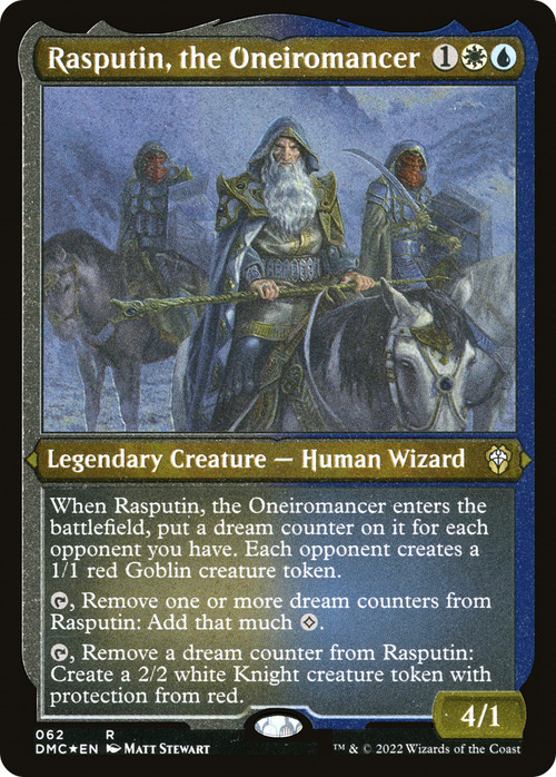 Rasputin, the Oneiromancer (Foil Etched) (DMC-062) - Dominaria United Commander Foil