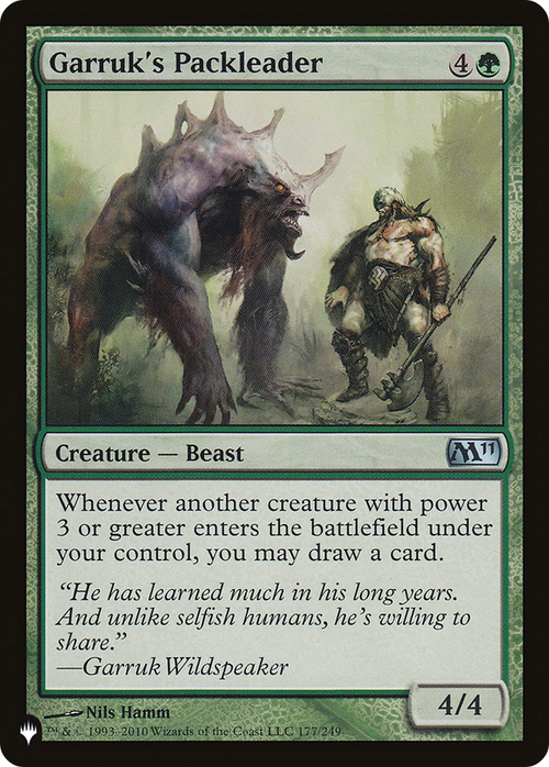 Garruk's Packleader (LIST-M11-177) - The List