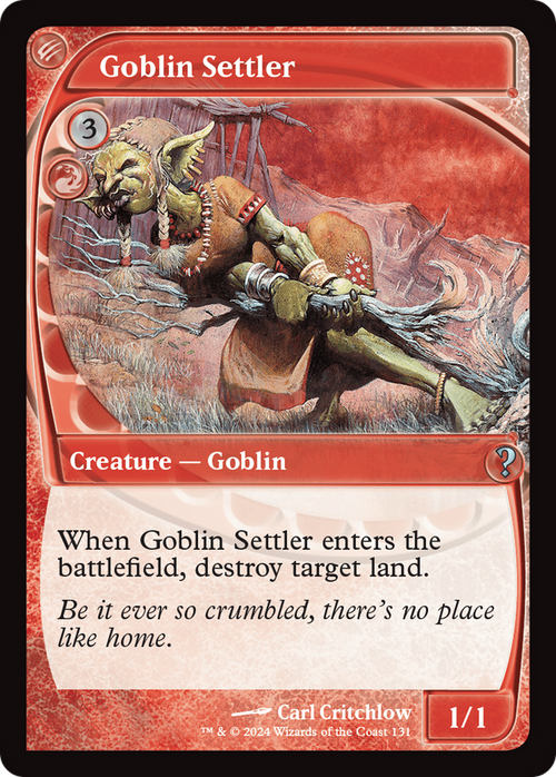 Goblin Settler (Future Sight) (MB2-131) - Mystery Booster 2