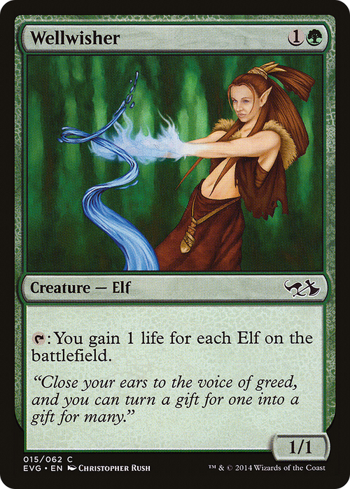 Wellwisher (DD3-) - Duel Decks Anthology: Elves vs. Goblins Foil