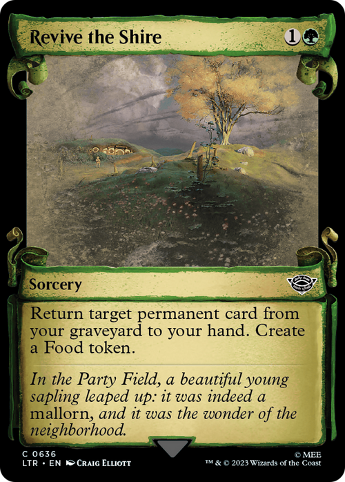 Revive the Shire (Showcase Scrolls) (LTR-636) - The Lord of the Rings: Tales of Middle-earth: (Showcase) Foil