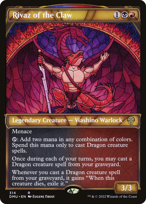 Rivaz of the Claw (Showcase) (DMU-314) - Dominaria United: (Showcase) Foil