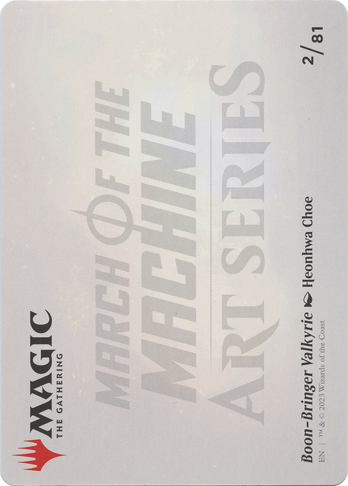 Boon-Bringer Valkyrie // Boon-Bringer Valkyrie (AMOM-002) - March of the Machine Art Series (Borderless)