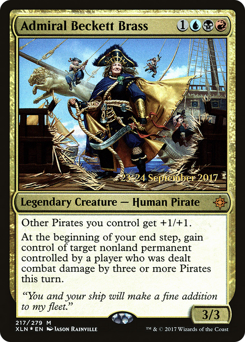 Admiral Beckett Brass (PRE-217S) - Ixalan Promos Foil