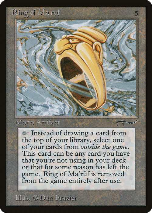 Ring of Ma'ruf (ARN-) - Arabian Nights