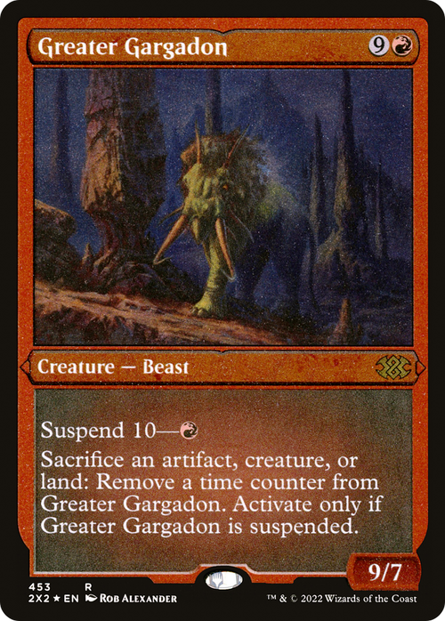 Greater Gargadon (Foil Etched) (2X2-453) - Double Masters 2022 Foil