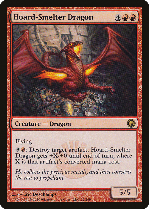 Hoard-Smelter Dragon (SOM-093) - Scars of Mirrodin Foil