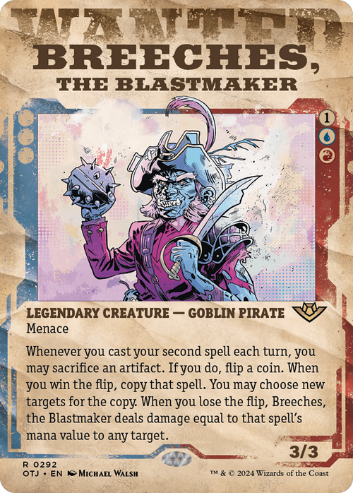 Breeches, the Blastmaker (Showcase) (OTJ-292) - Outlaws of Thunder Junction: (Showcase) (Borderless) Foil