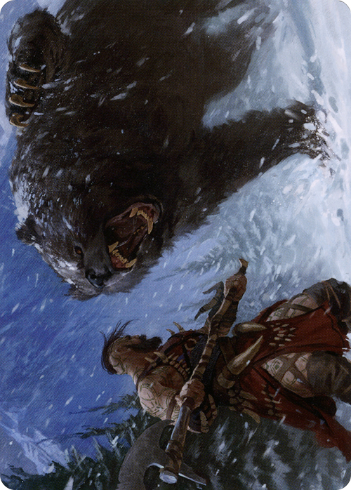 Blizzard Brawl // Blizzard Brawl (ASKHM-041) - Art Series: Kaldheim (Borderless) Foil