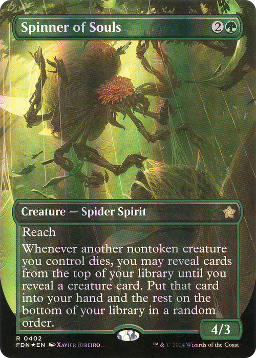 Spinner of Souls (Borderless) (Mana Foil) (FDN-402) - Foundations Foil