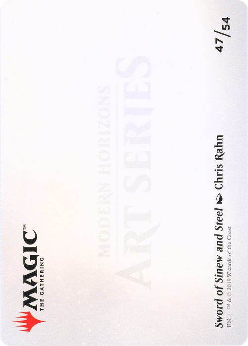 Sword of Sinew and Steel // Sword of Sinew and Steel (AMH1-047) - Modern Horizons Art Series (Borderless)
