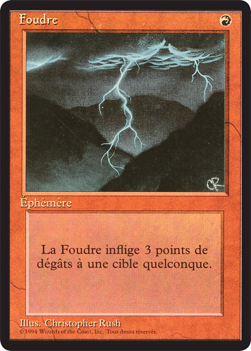 Lightning Bolt (FBB-) - Foreign Black Border