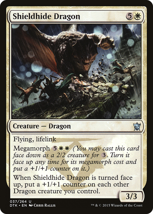 Shieldhide Dragon (DTK-037) - Dragons of Tarkir