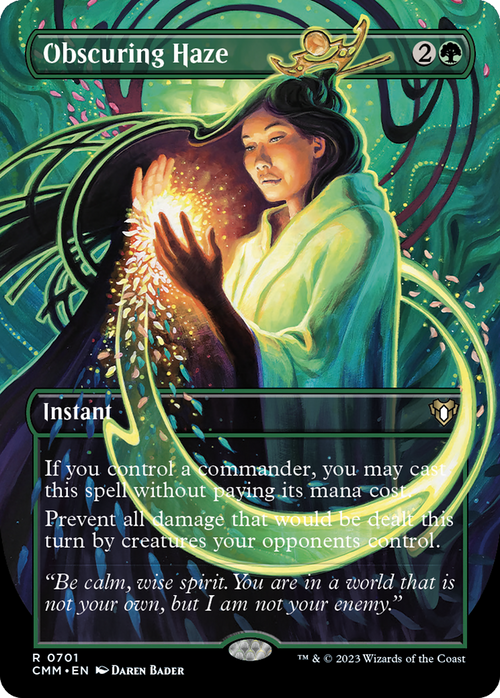 Obscuring Haze (Borderless) (CMM-701) - Commander Masters Foil