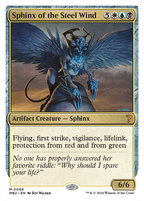Sphinx of the Steel Wind (White Border) (MB2-089) - Mystery Booster 2
