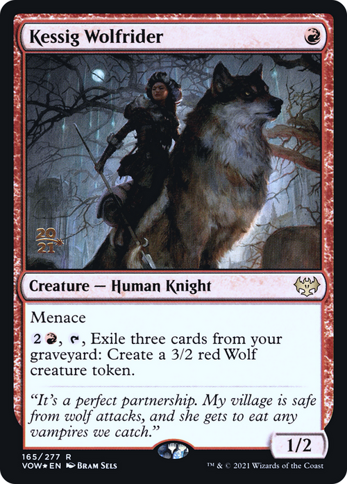 Kessig Wolfrider (PRE-165) - Innistrad: Crimson Vow Promos Foil