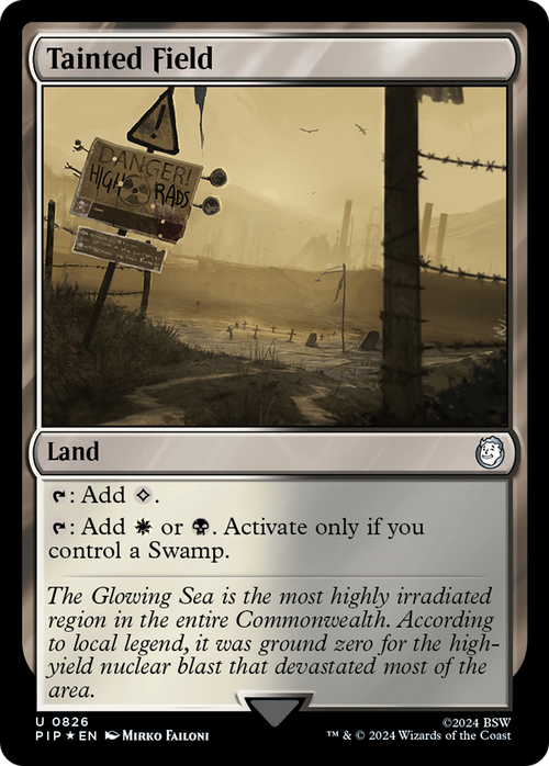 Tainted Field (Surge Foil) (PIP-826) - Fallout Foil