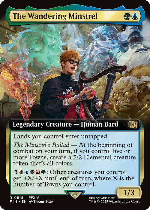 The Wandering Minstrel (Extended Art) (FIN-515) - FINAL FANTASY: (Extended Art) Foil