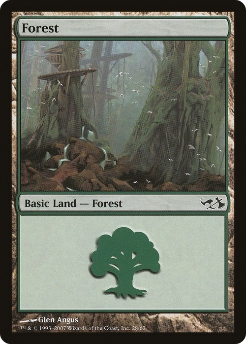 Forest (28) (EVG-028) - Duel Decks: Elves vs. Goblins