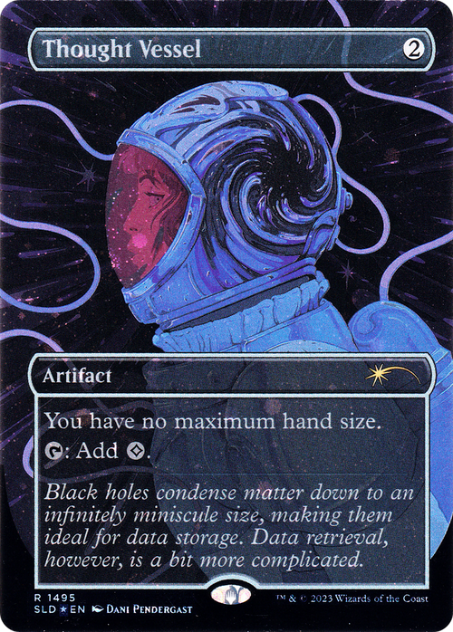 Thought Vessel (Galaxy Foil) (SLD-1495) - Secret Lair Drop (Borderless) Foil