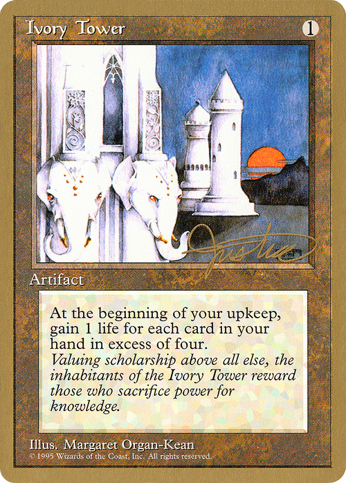 Ivory Tower - 1996 Mark Justice (4ED) (WCD-) - Pro Tour Collector Set