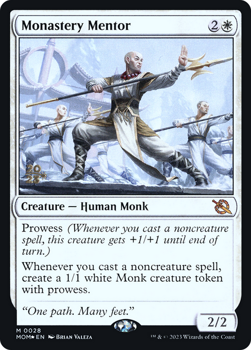 Monastery Mentor (PRE-028) - March of the Machine Promos Foil