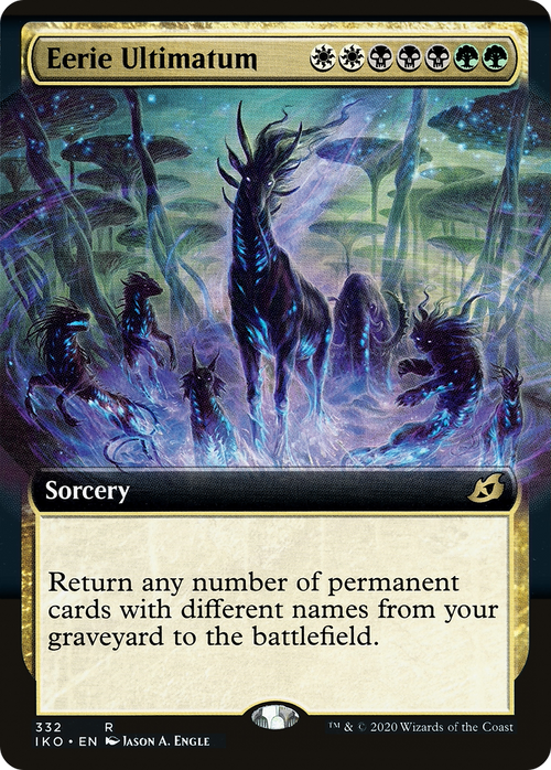 Eerie Ultimatum (Extended Art) (IKO-332) - Ikoria: Lair of Behemoths: (Extended Art) Foil