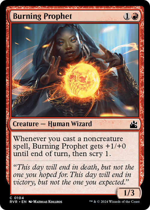 Burning Prophet (RVR-104) - Ravnica Remastered