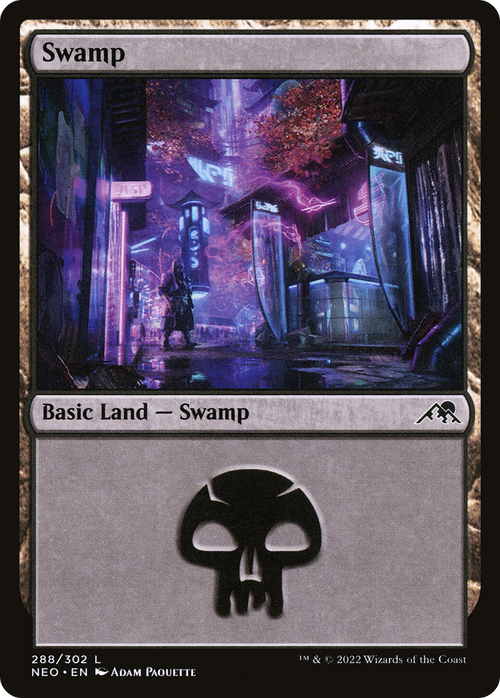 Swamp (288) (NEO-288) - Kamigawa: Neon Dynasty