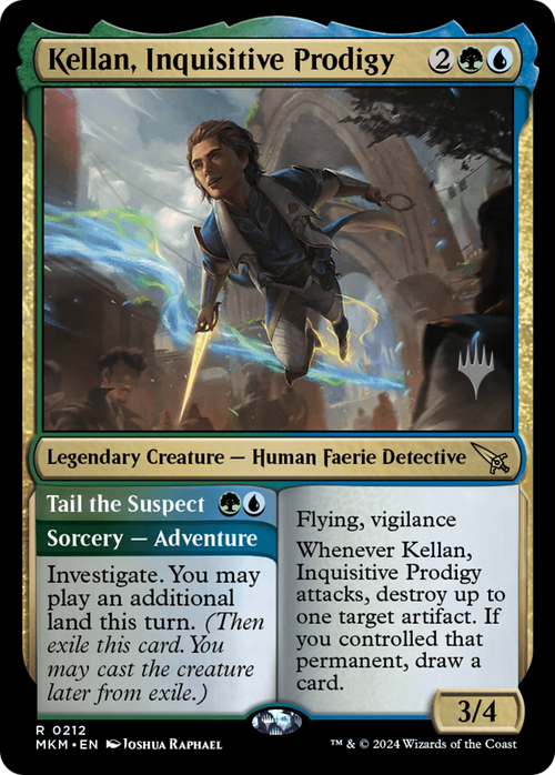 Kellan, Inquisitive Prodigy (PPMKM-212) - Murders at Karlov Manor Promos