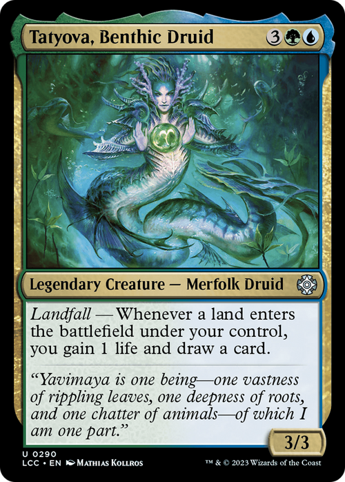 Tatyova, Benthic Druid (LCC-290) - The Lost Caverns of Ixalan Commander
