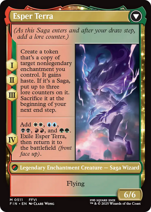 Terra, Magical Adept (Extended Art) (FIN-511) - FINAL FANTASY: (enchantment, Extended Art)