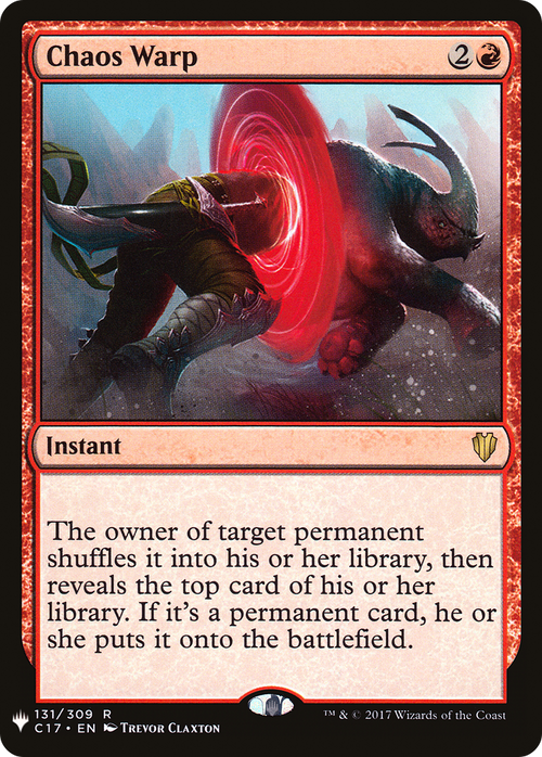Chaos Warp (C17) (LIST-131/309) - The List