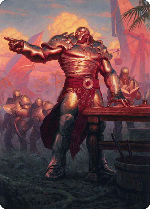 Karn, Living Legacy // Karn, Living Legacy (ADMU-001) - Dominaria United Art Series (Borderless) Foil