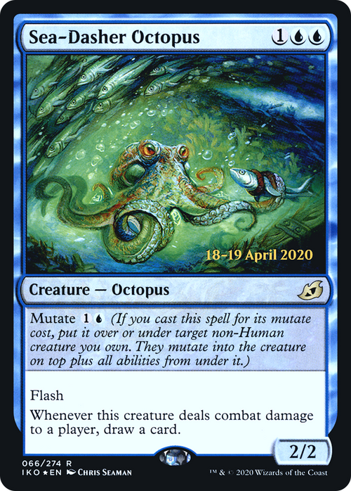 Sea-Dasher Octopus (PRE-66S) - Ikoria: Lair of Behemoths Promos Foil