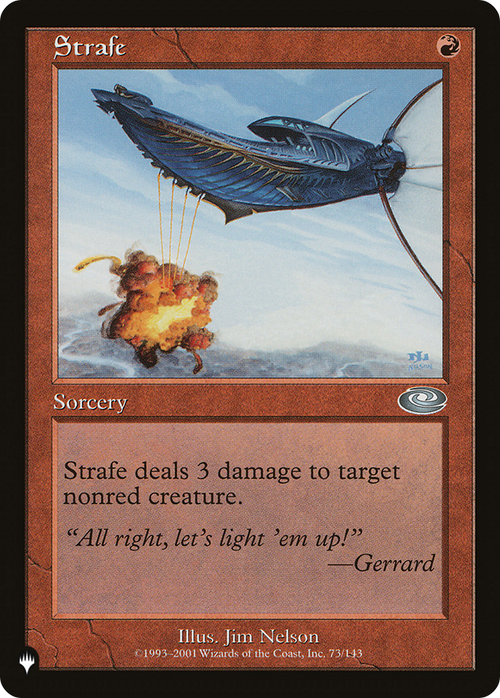 Strafe (LIST-PLS-73) - The List