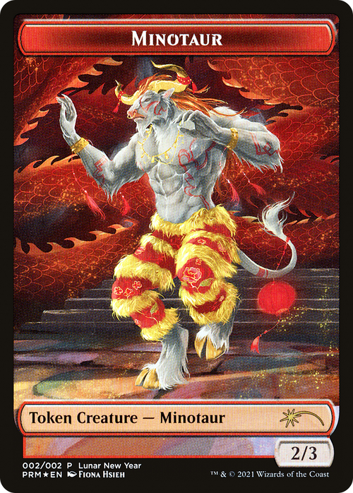 Minotaur Token (2021 Lunar New Year Promo) (UMP-02★) - Year of the Ox 2021 Foil