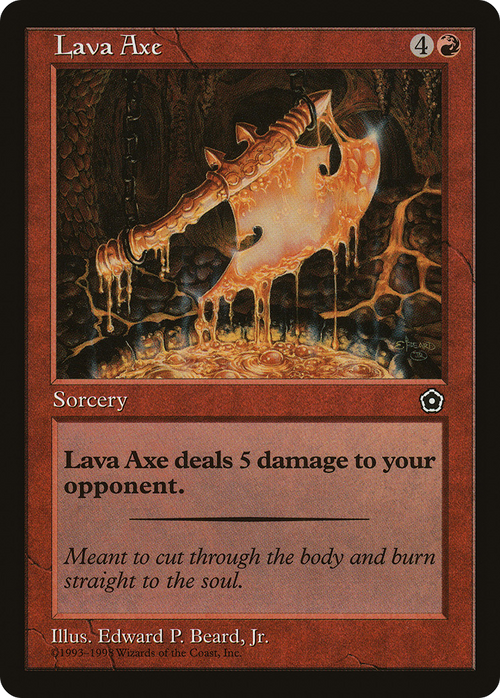 Lava Axe (P02-) - Portal Second Age
