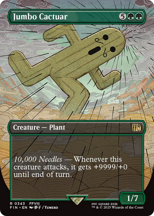 Jumbo Cactuar (Borderless) (FIN-343) - FINAL FANTASY