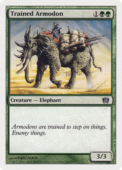 Trained Armodon (8ED-284) - 8th Edition