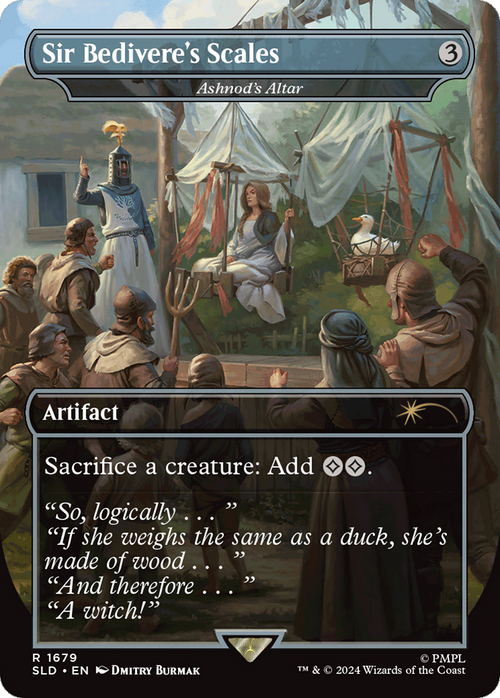 Sir Bedivere's Scales - Ashnod's Altar (SLD-1679) - Secret Lair Drop / Sir Bedivere's Scales (Borderless) Foil