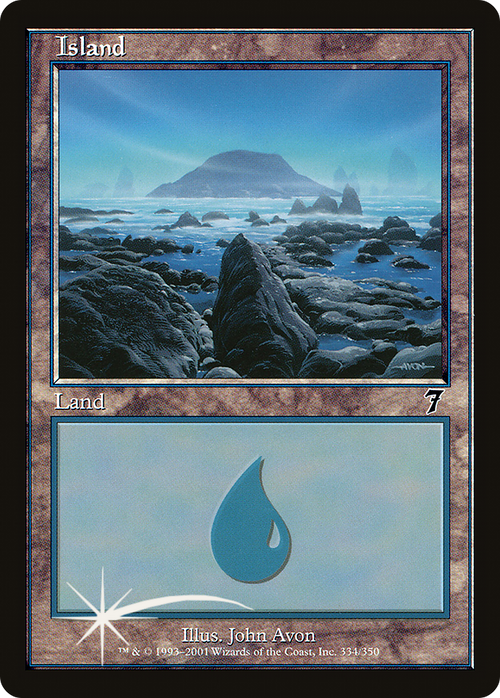 Island (334) (7ED-334) - 7th Edition