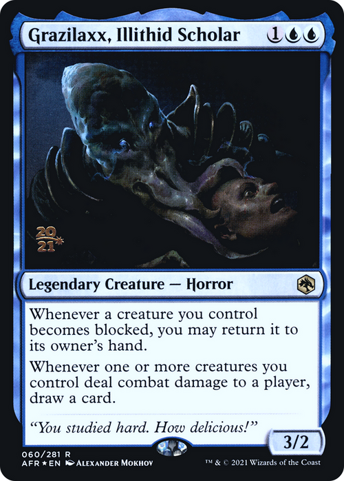 Grazilaxx, Illithid Scholar (PRE-60S) - Adventures in the Forgotten Realms Promos Foil