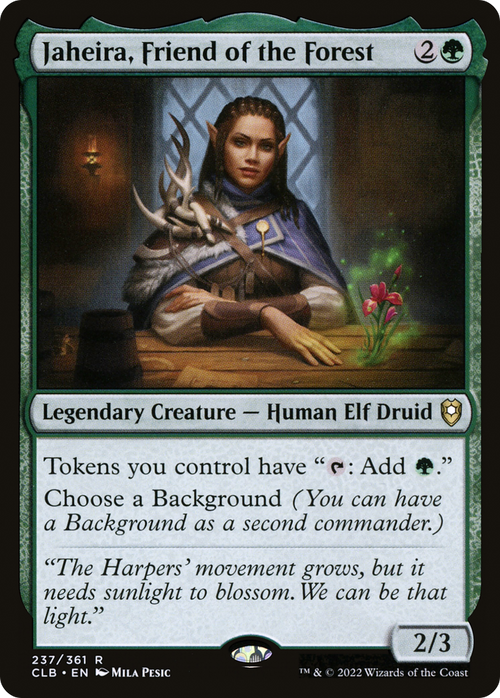 Jaheira, Friend of the Forest (CLB-237) - Commander Legends: Battle for Baldur's Gate Foil