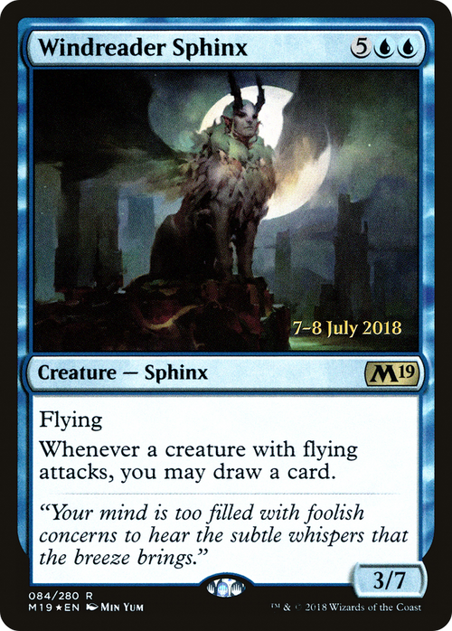 Windreader Sphinx (PRE-84S) - Core Set 2019 Promos Foil