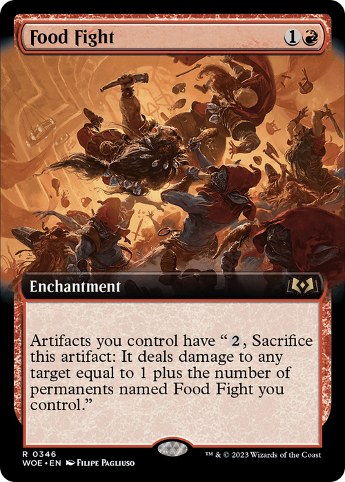 Food Fight (Extended Art) (WOE-346) - Wilds of Eldraine: (Extended Art)