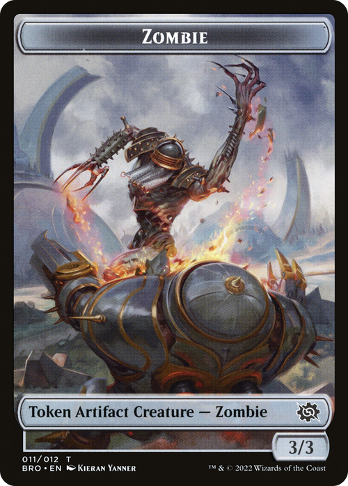 Zombie (TBRO-011) - The Brothers' War Tokens Foil