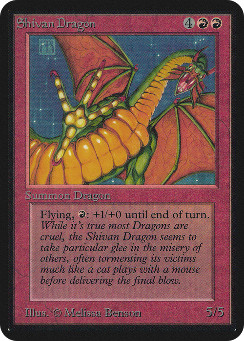 Shivan Dragon (LEA-) - Limited Edition Alpha